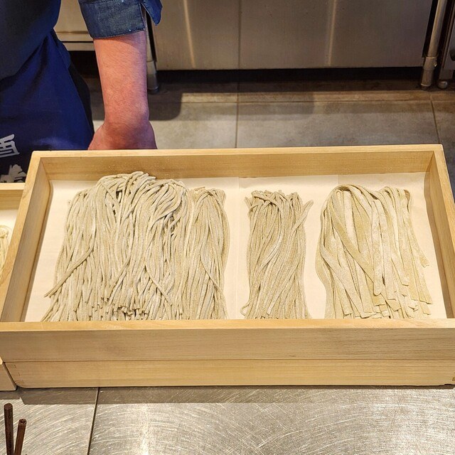 打ち上がった蕎麦