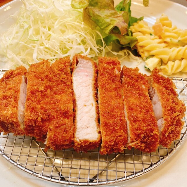 ロースカツの断面